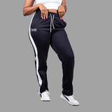 Black Women Sweatpants (White Stripes)