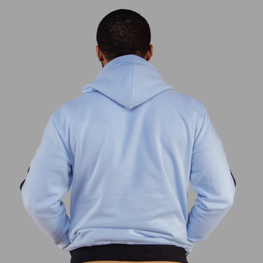 Exetwear Hoodie in Sky Blue (Black Stripes)