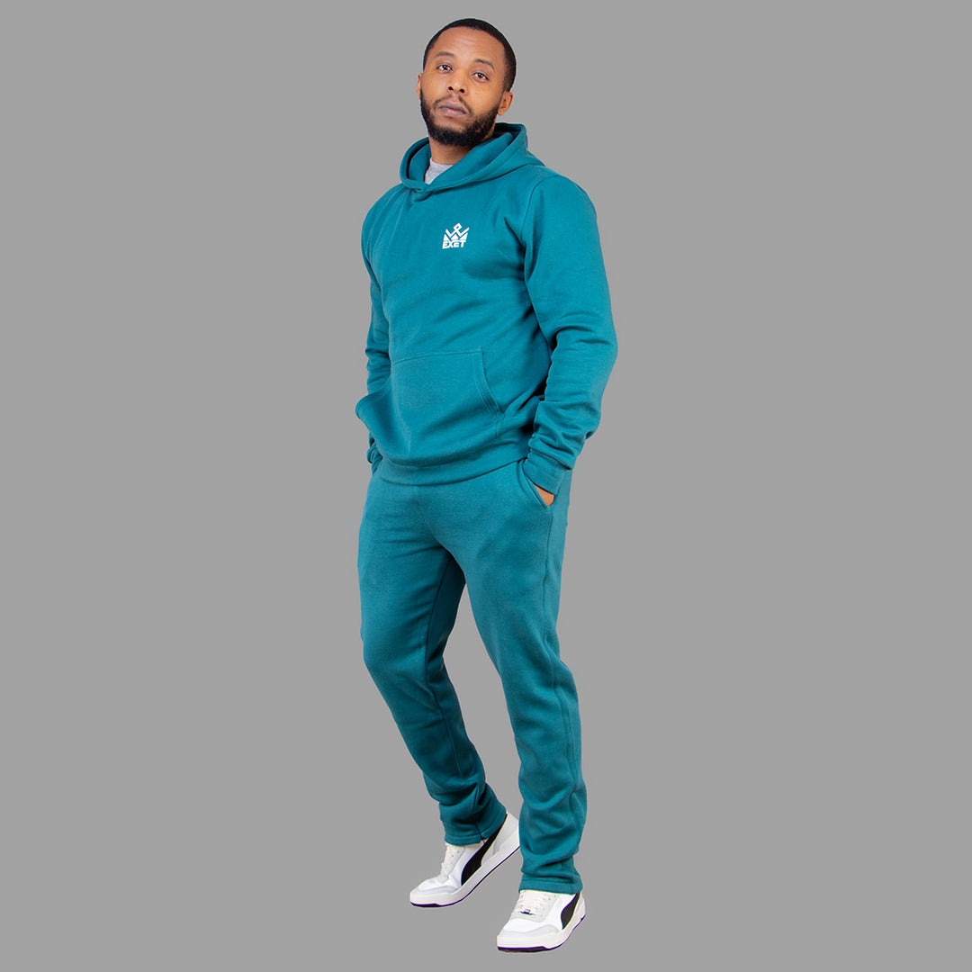 Exetwear Men's Jade Green Hoodie Set