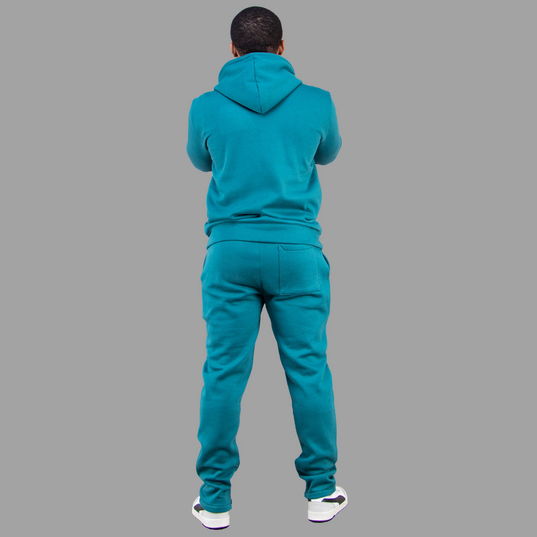 Exetwear Men's Jade Green Hoodie Set