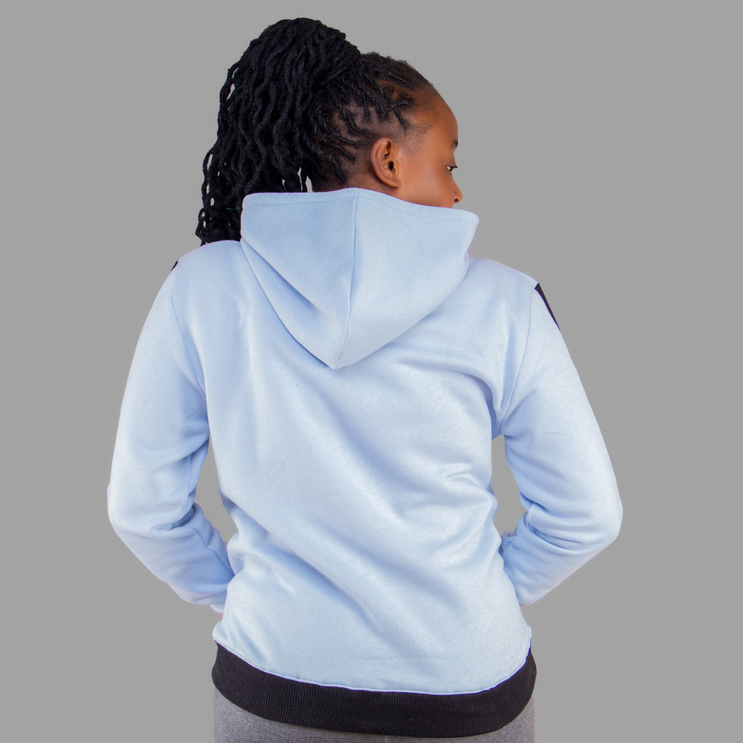 Exetwear Sky Blue Hoodie (Black Stripes)