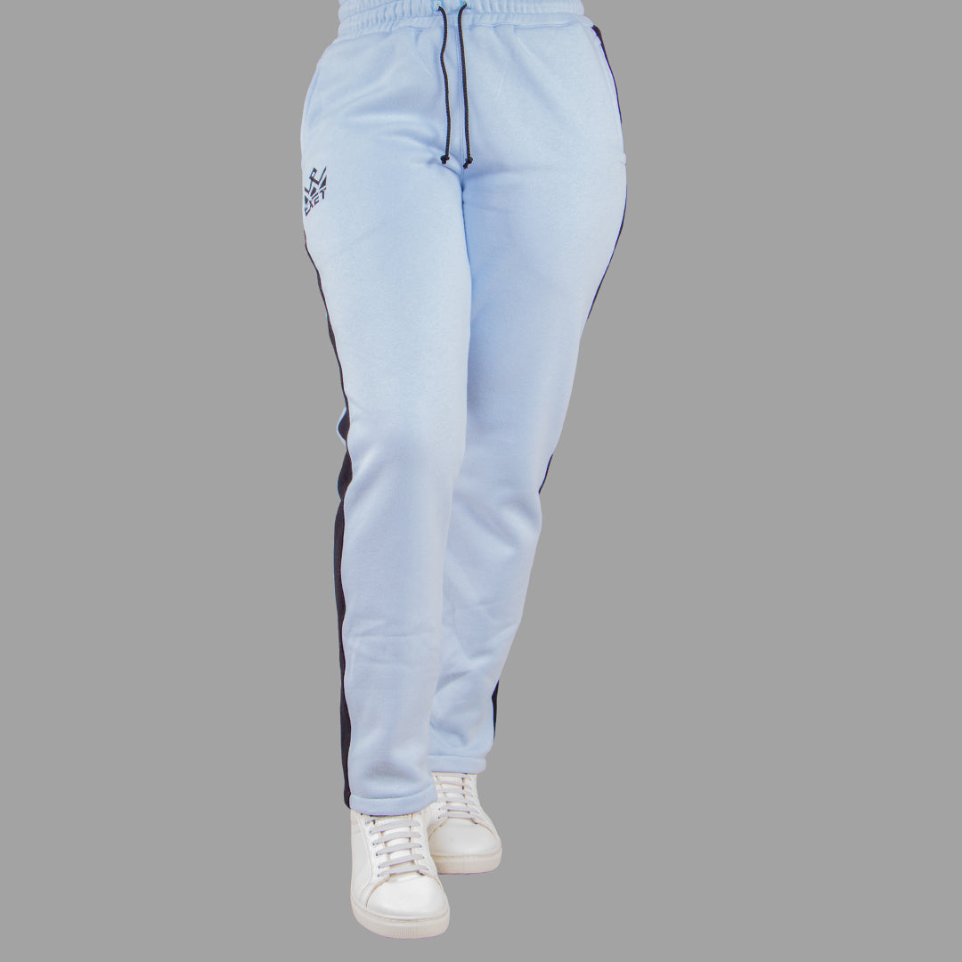 Exetwear Sky Blue Sweatpants (Black Stripes)