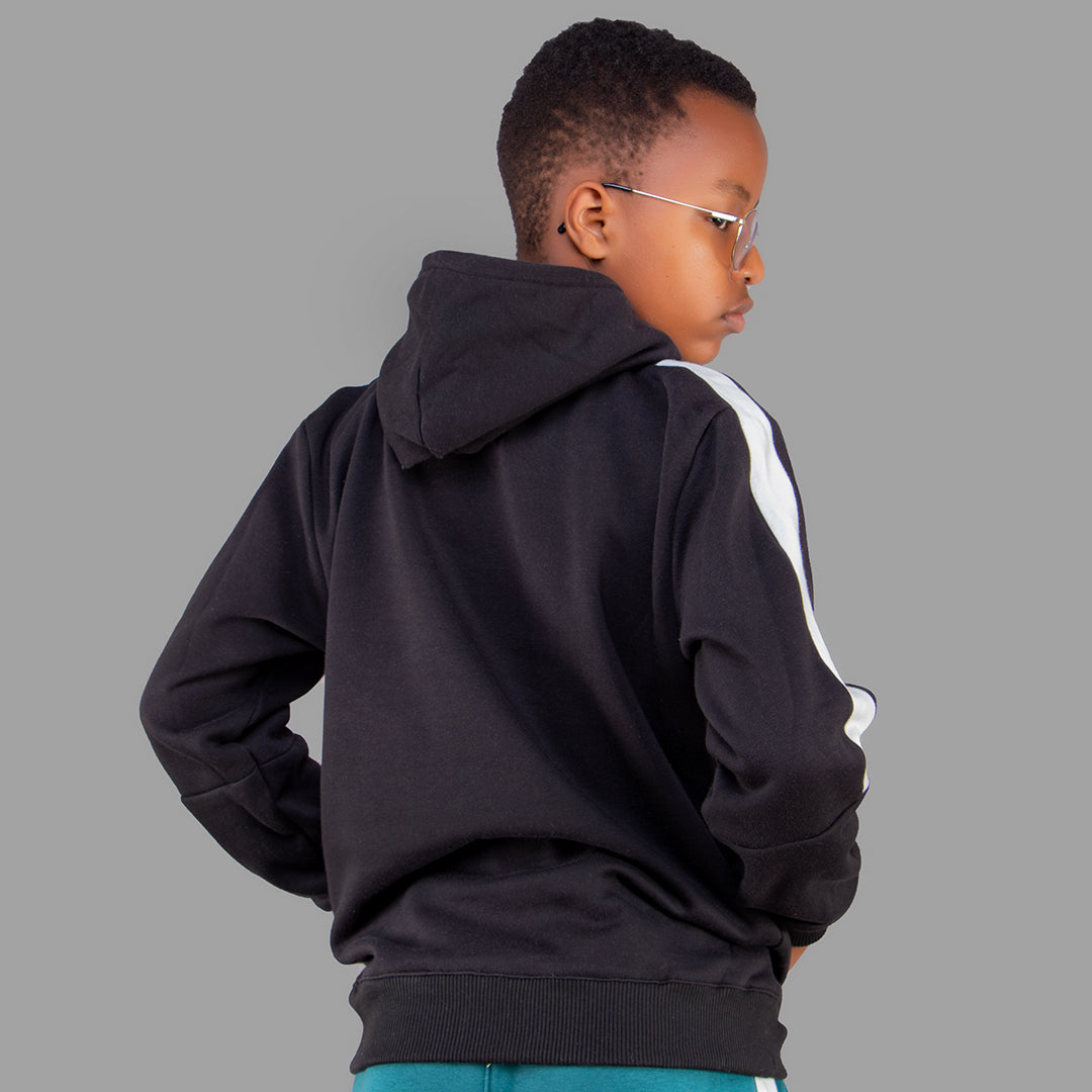 Exetwear Black/White Boys Hoodie