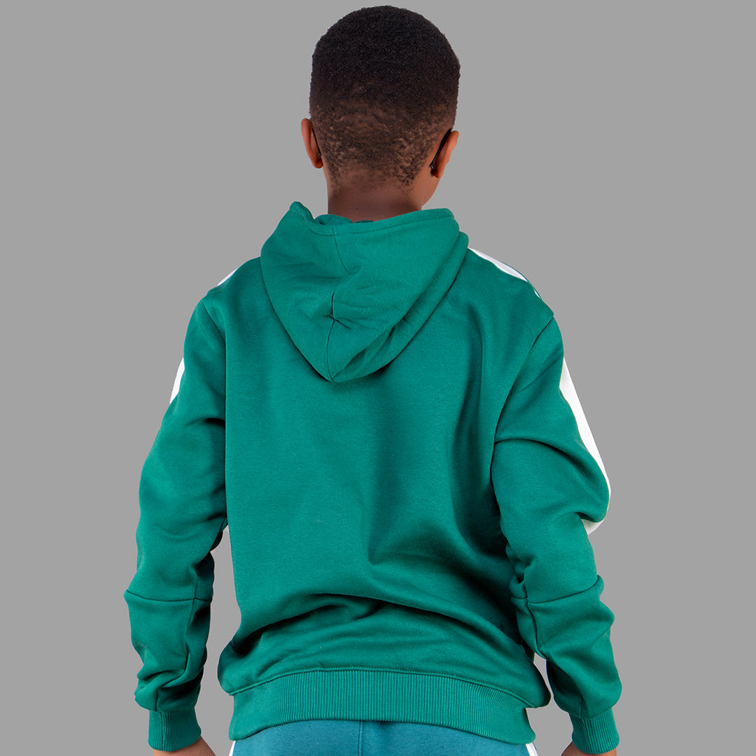 Exetwear Green/White Boys Hoodie