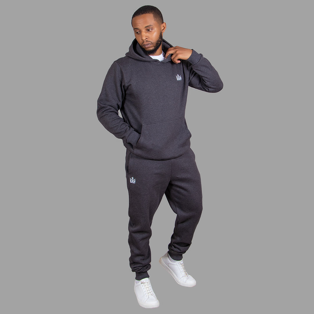 Men's Hoodie Set in Dark Grey