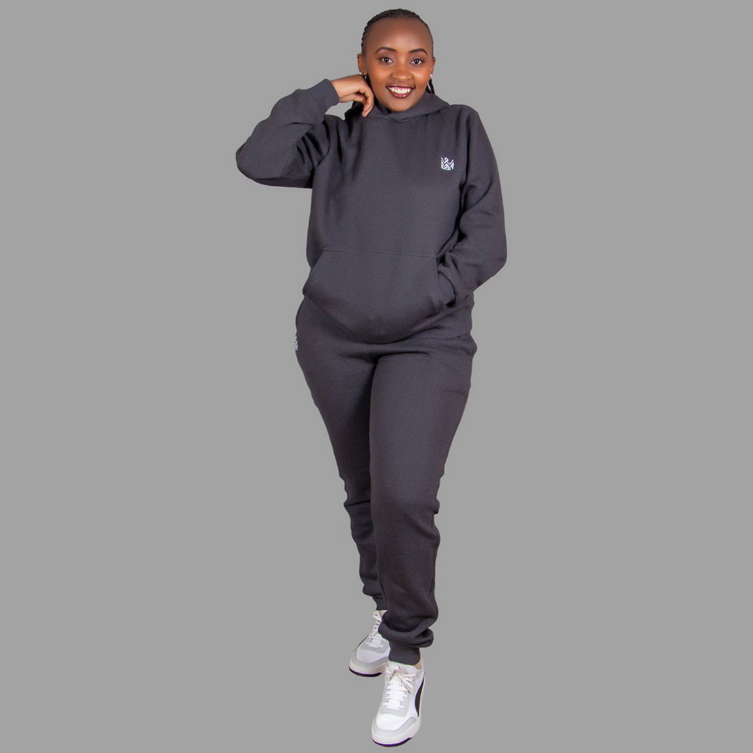 Women's Hoodie Set in Dark Grey