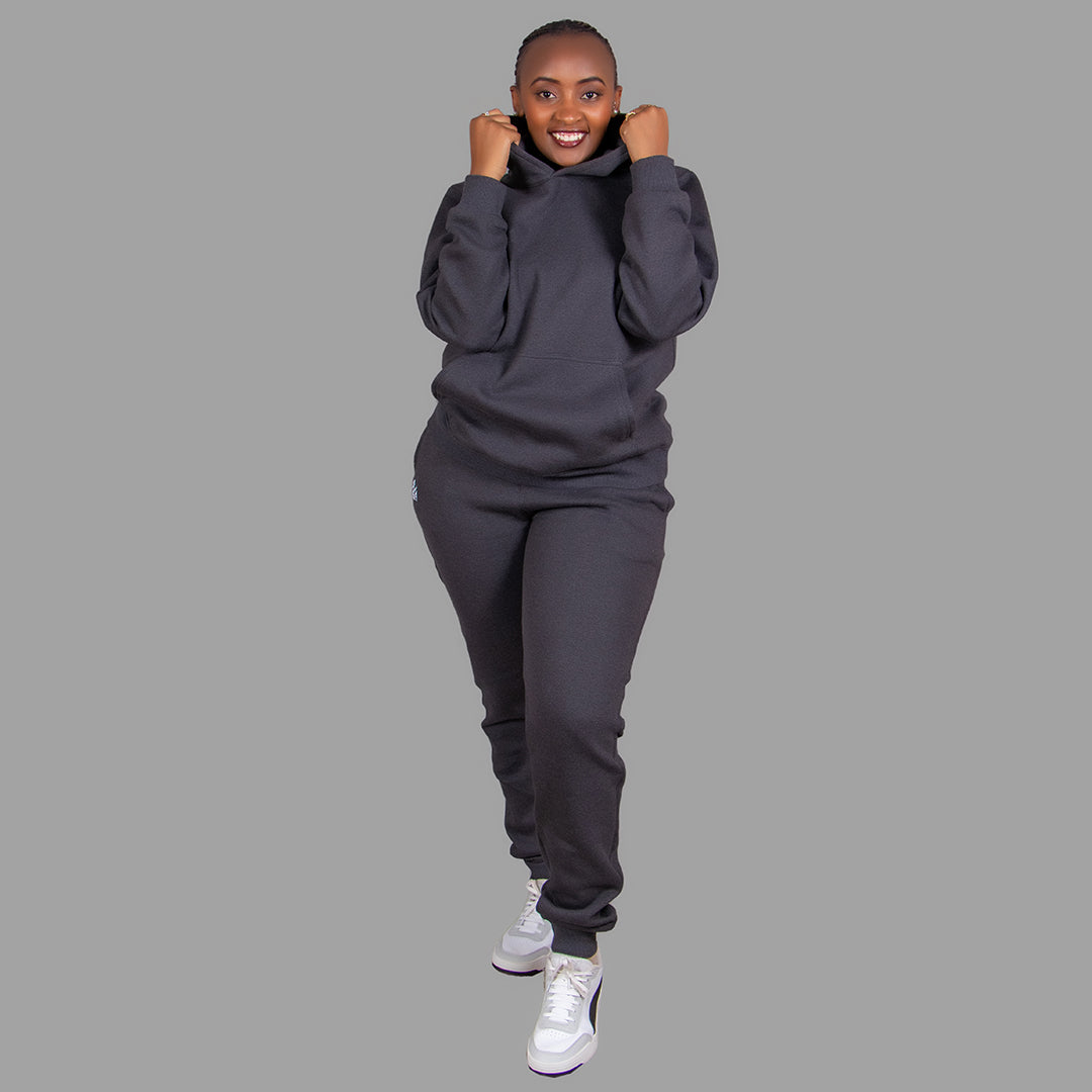 Women's Hoodie Set in Dark Grey