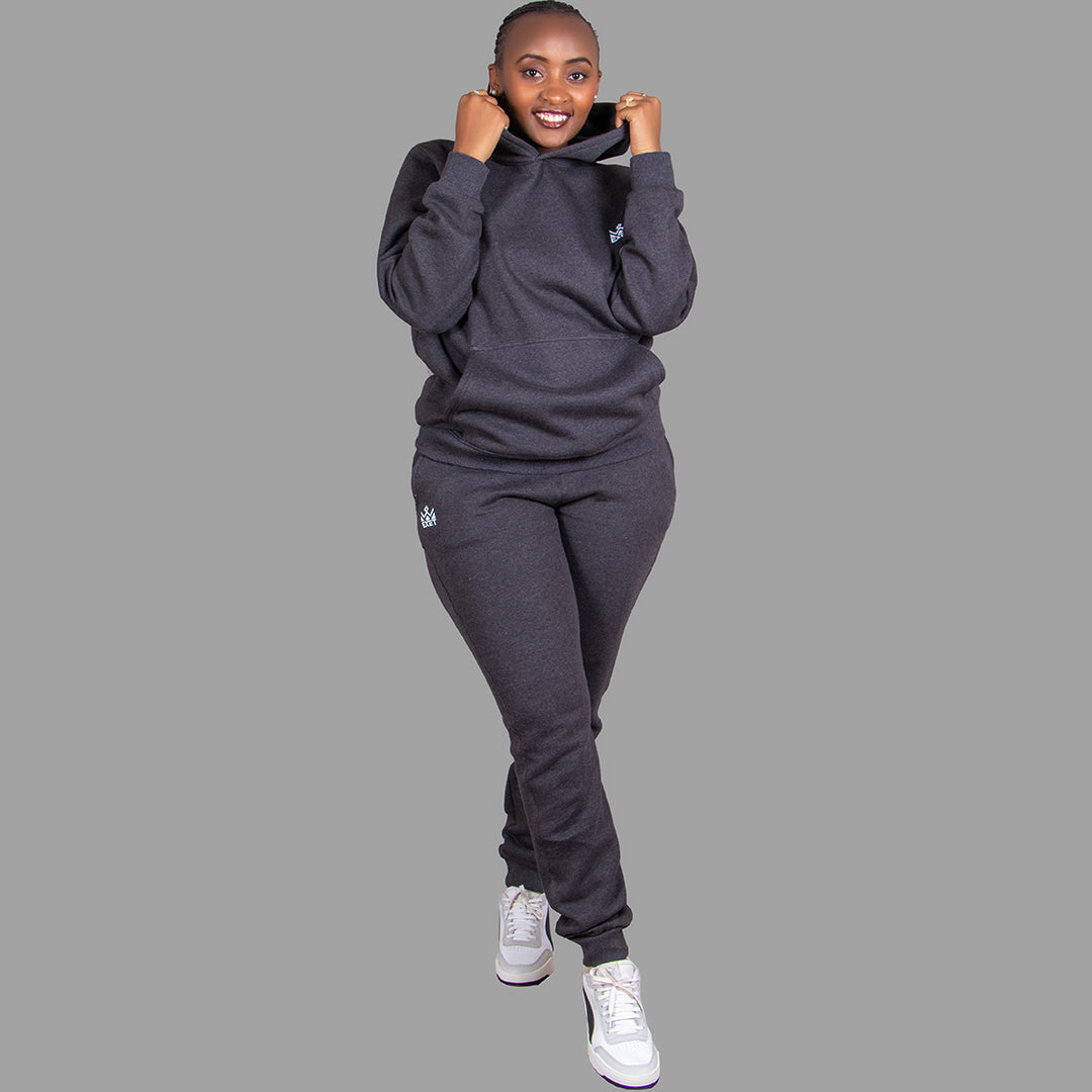 Women's Hoodie Set in Dark Grey