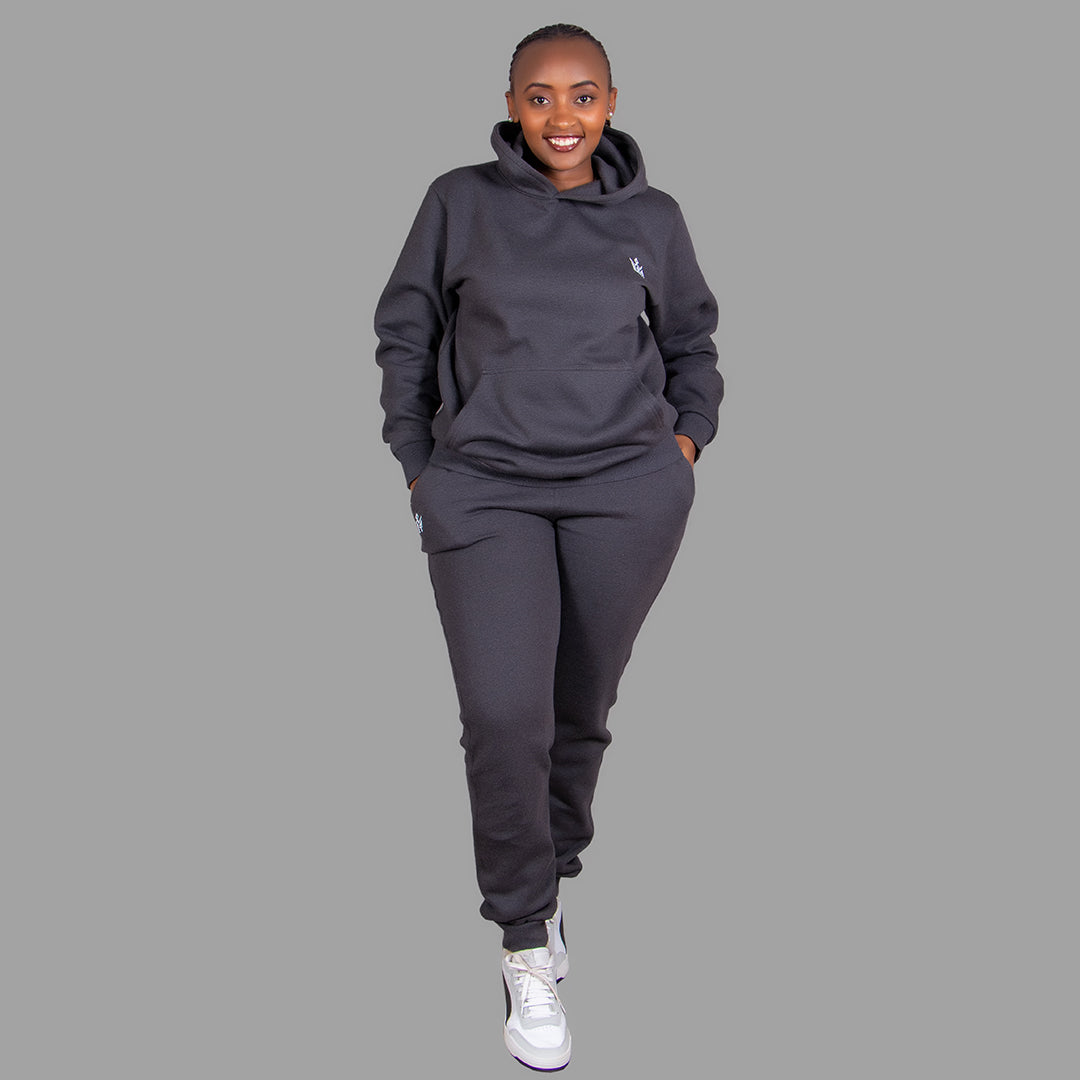 Women's Hoodie Set in Dark Grey