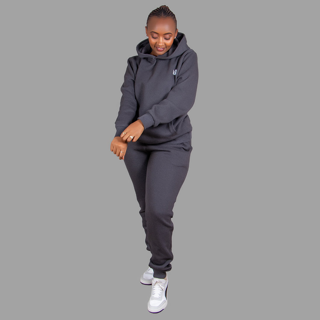 Women's Hoodie Set in Dark Grey