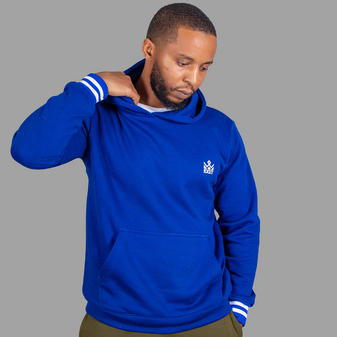 Exetwear Men's Hoodie in Royal Blue