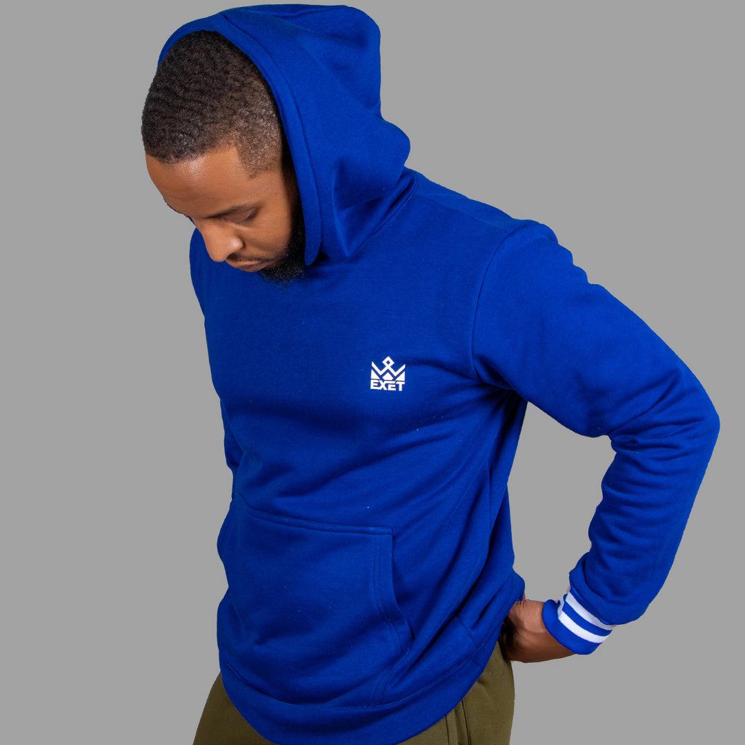 Exetwear Men's Hoodie in Royal Blue