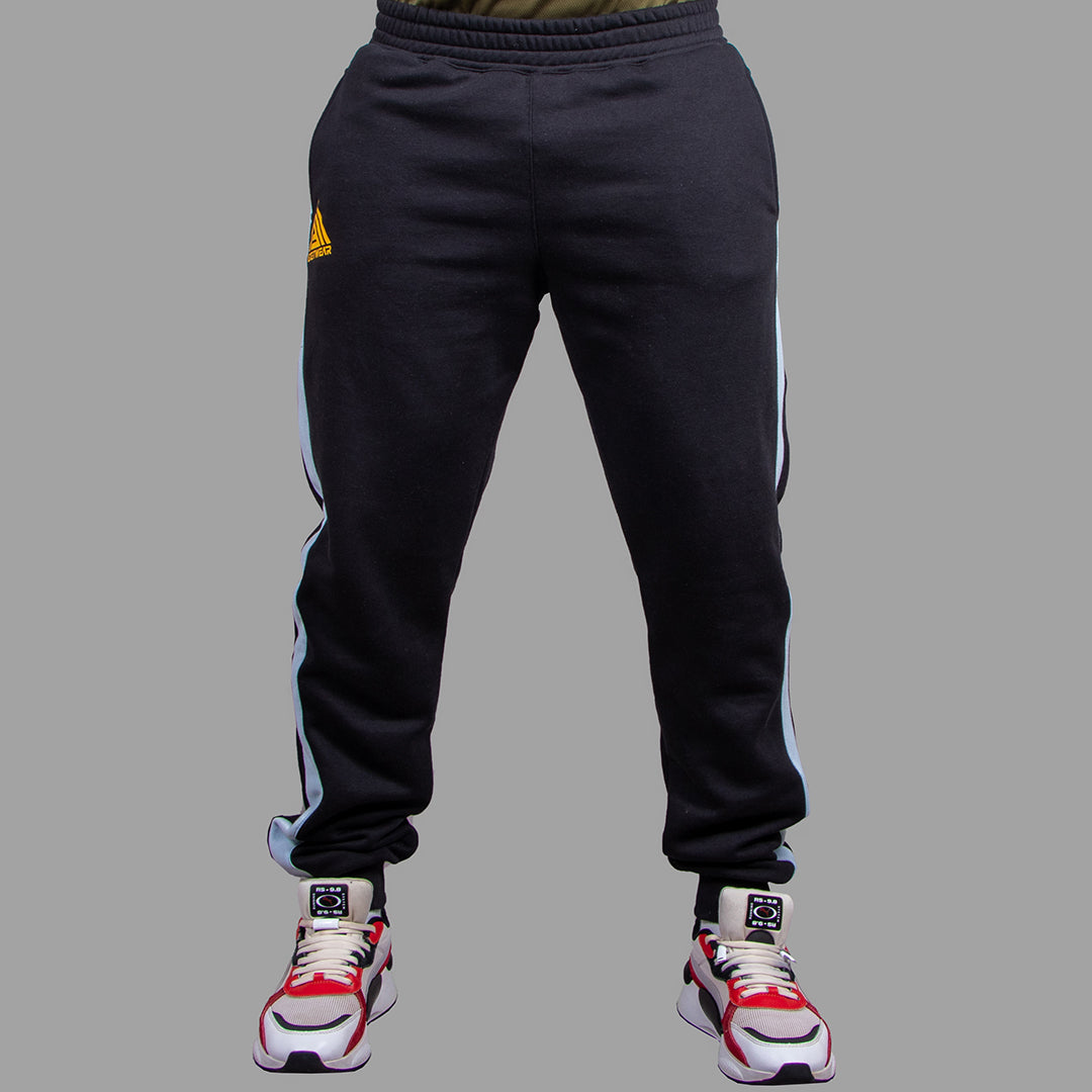 Men's Sweatpants (Black/Sky Blue)