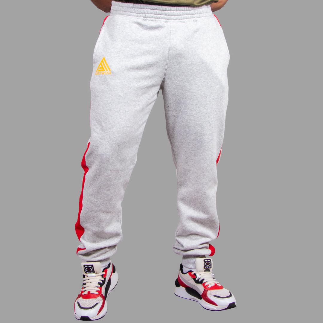 Men's Sweatpants (LightGrey/Red)