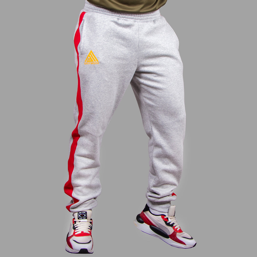 Men's Sweatpants (LightGrey/Red)