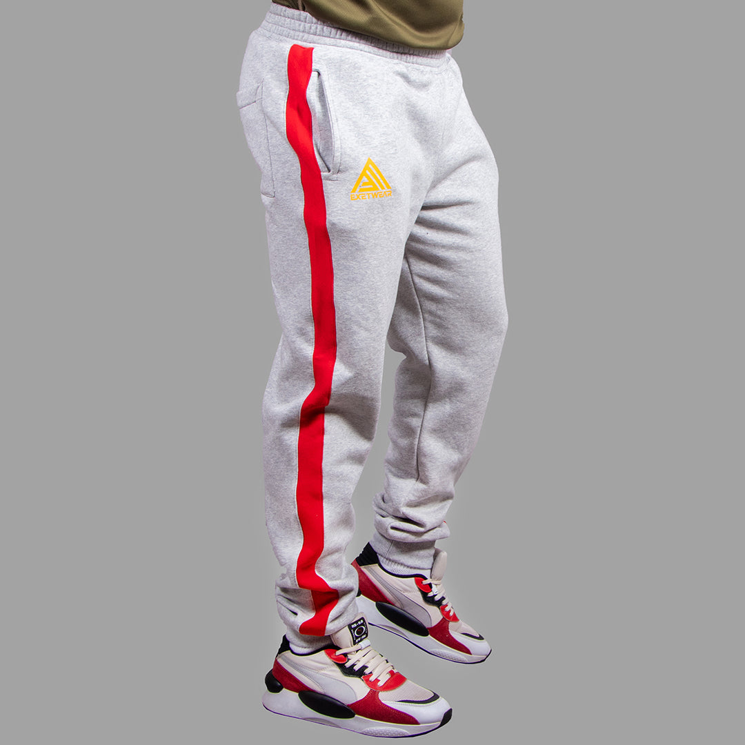 Men's Sweatpants (LightGrey/Red)