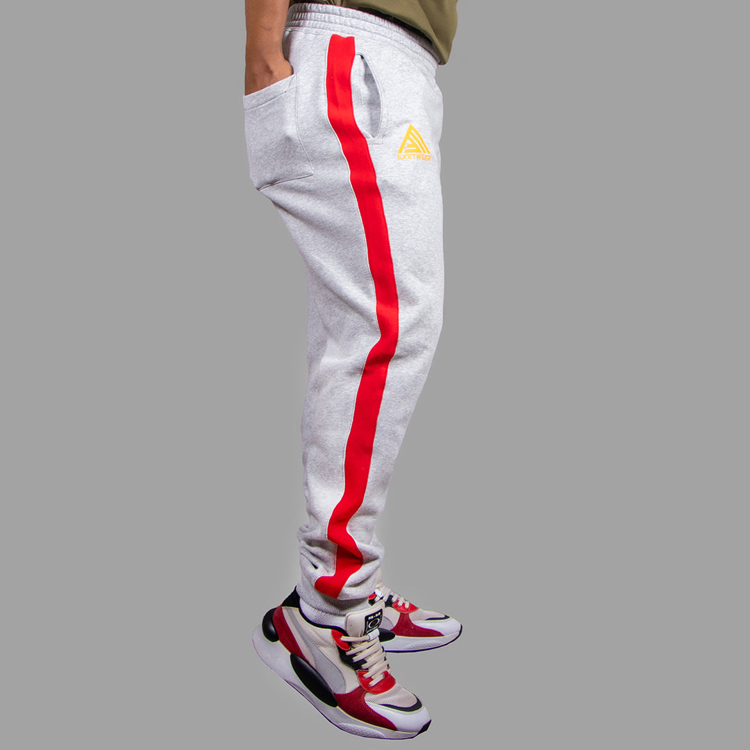 Men's Sweatpants (LightGrey/Red)