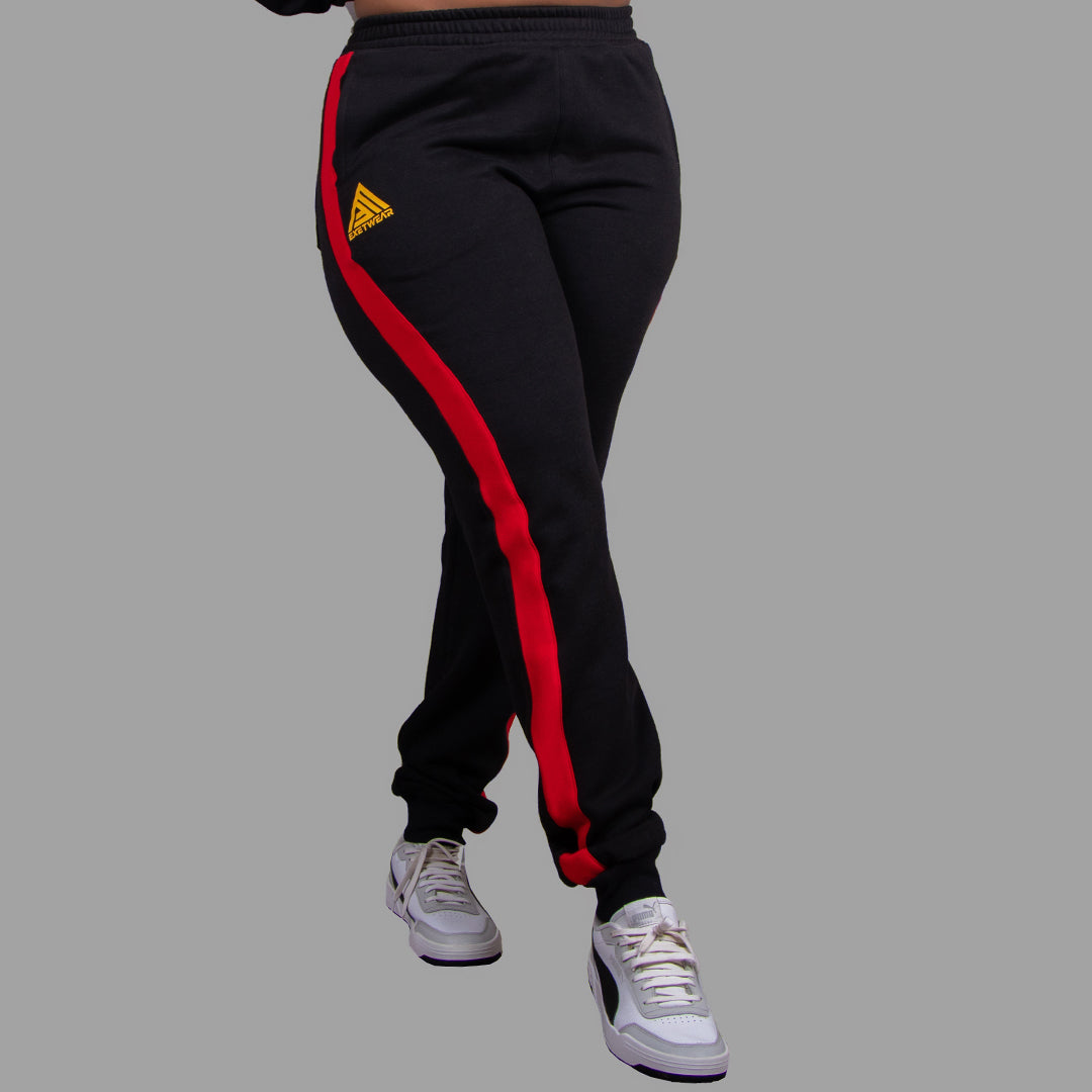 Women's Sweatpants (Black/red)