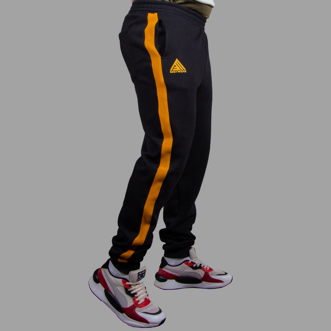 Men's Sweatpants (Black/Mustard yellow)