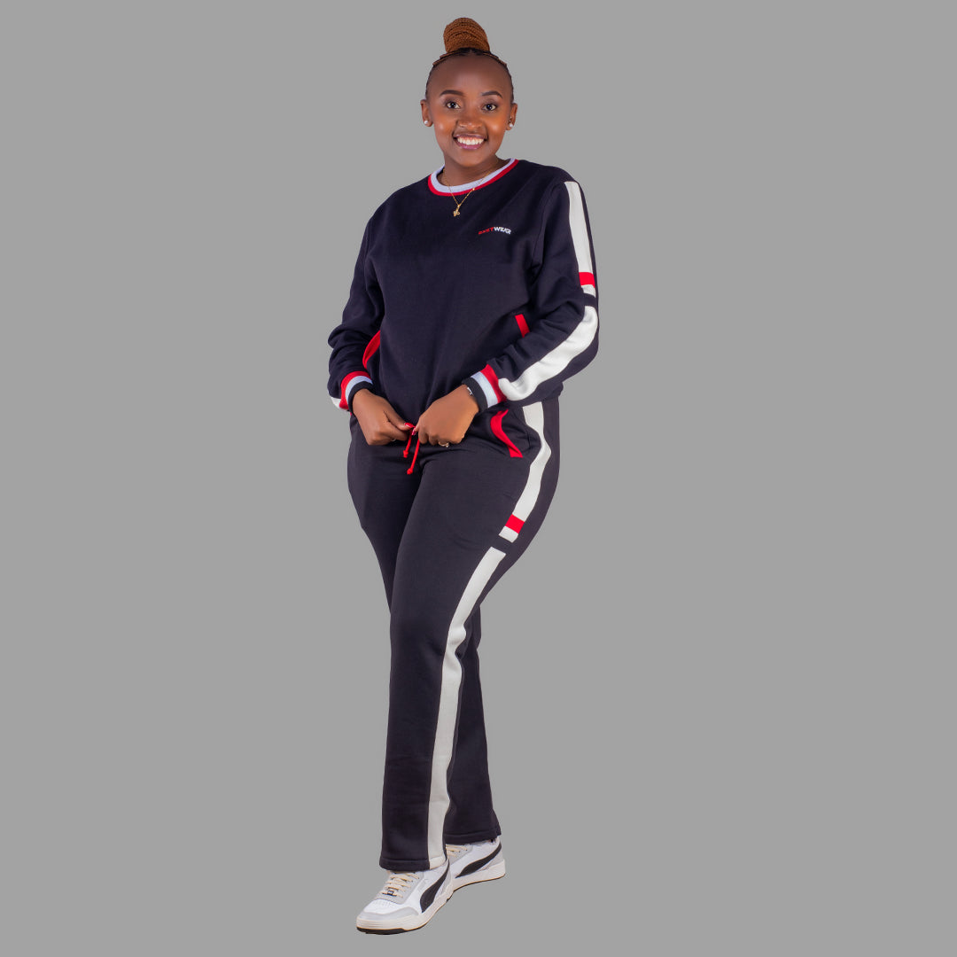 Women black sweatsuit Set