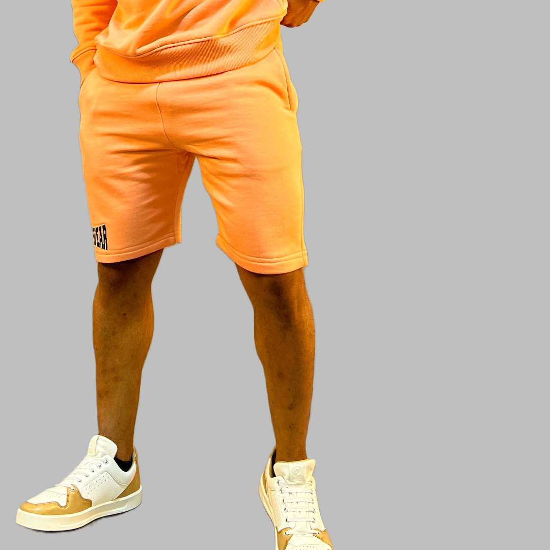 Men sweatshirt and short set (Peach)