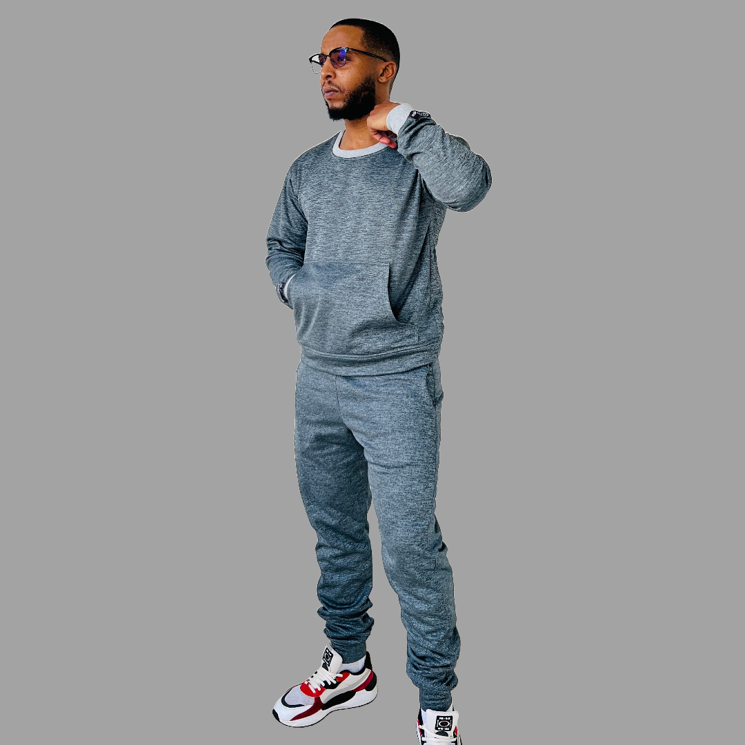 Men Fleece sweatsuits (Grey)