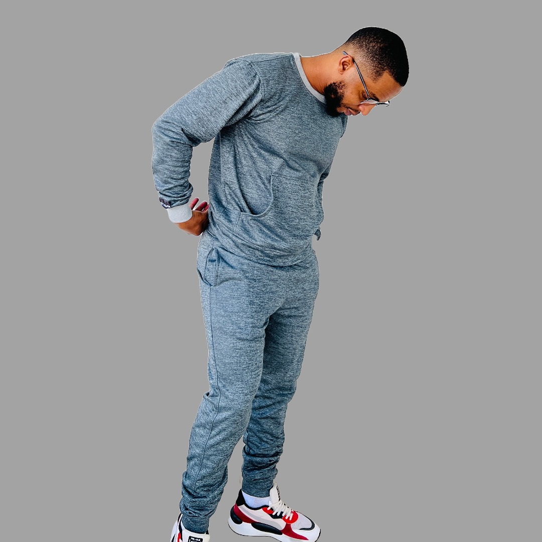 Men Fleece sweatsuits (Grey)