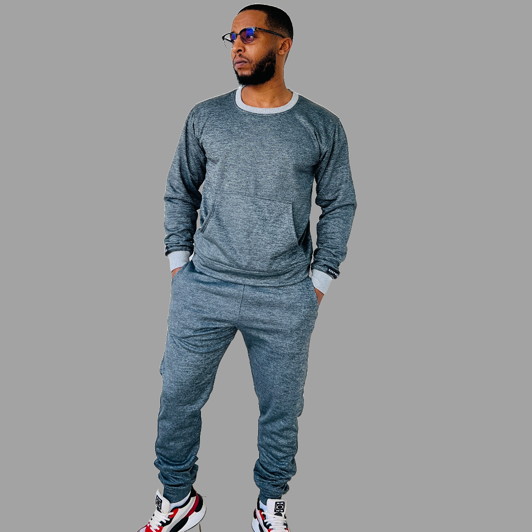 Men Fleece sweatsuits (Grey)