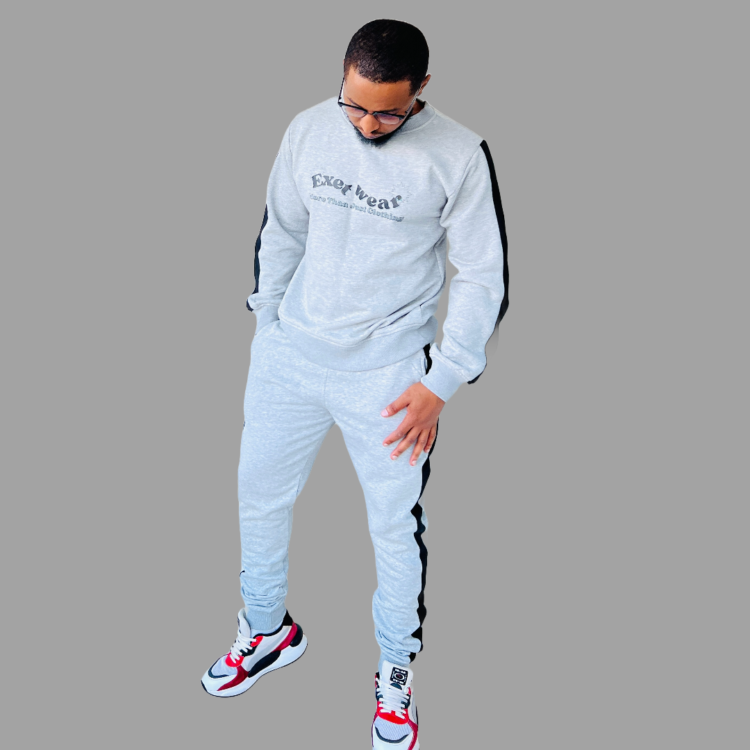 Men Sweatshirt set (Ash Grey)