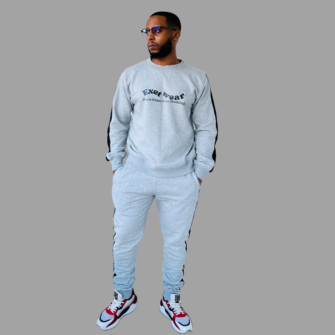 Men Sweatshirt set (Ash Grey)