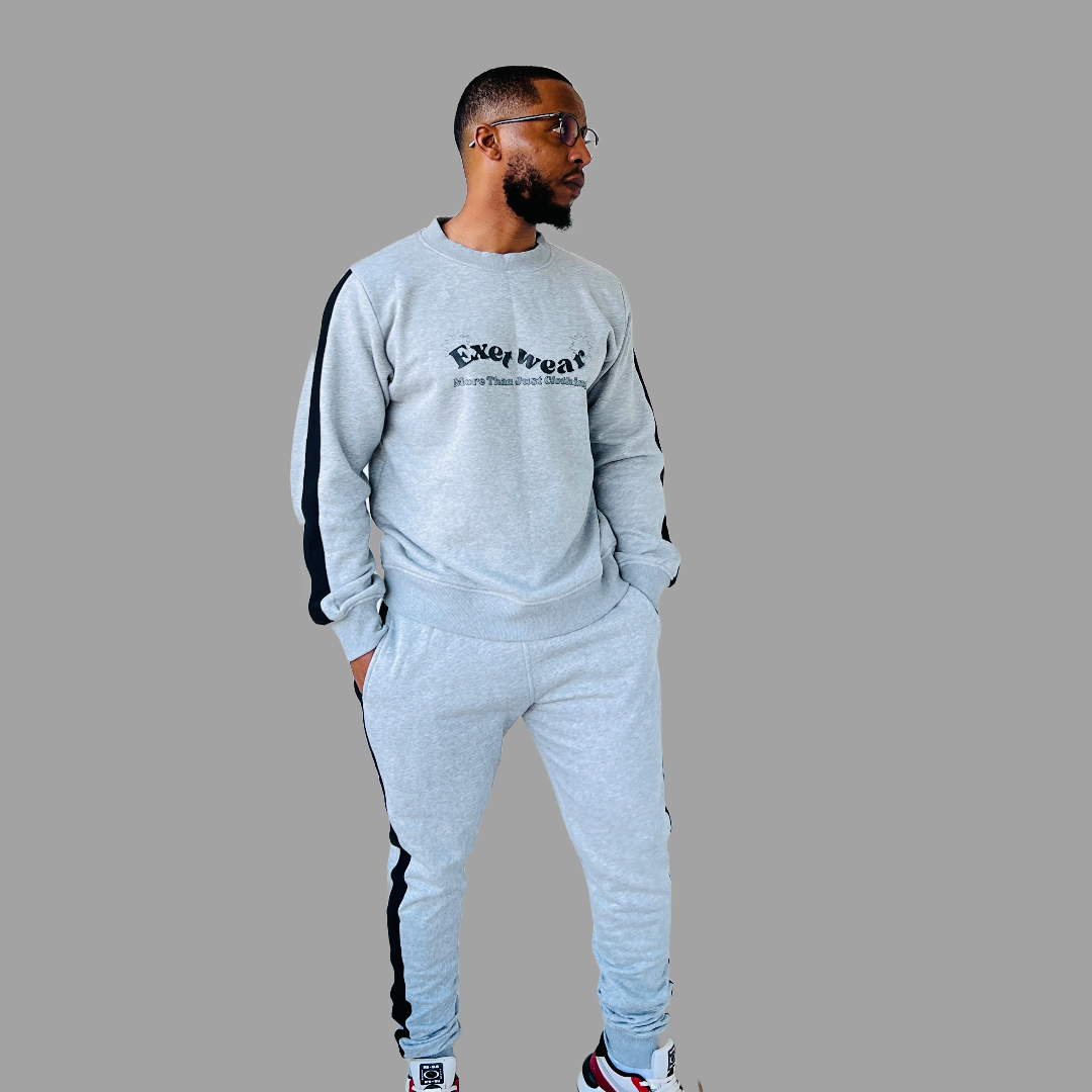 Men Sweatshirt set (Ash Grey)