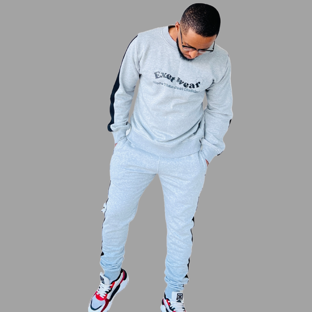 Men Sweatshirt set (Ash Grey)