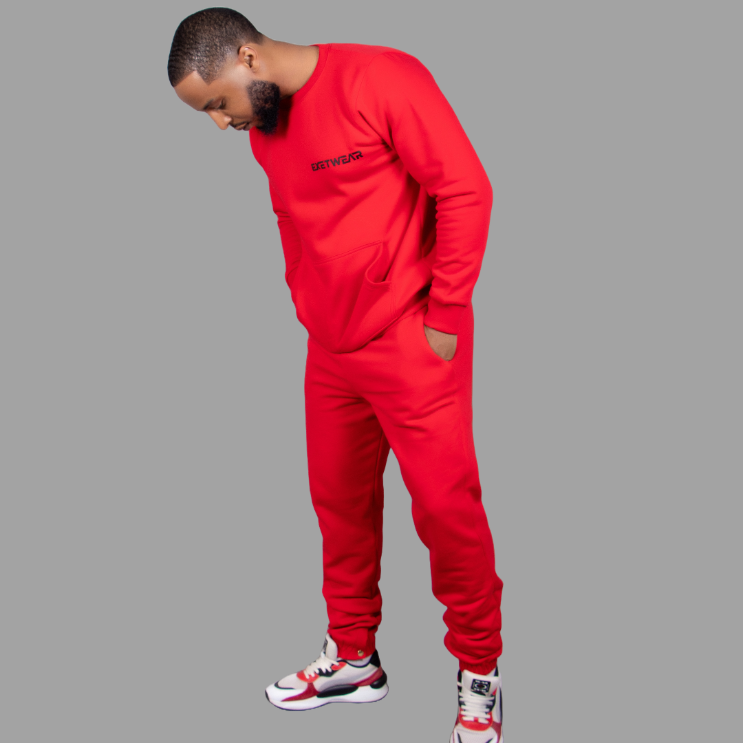 Men Sweatshirt Set (Red)