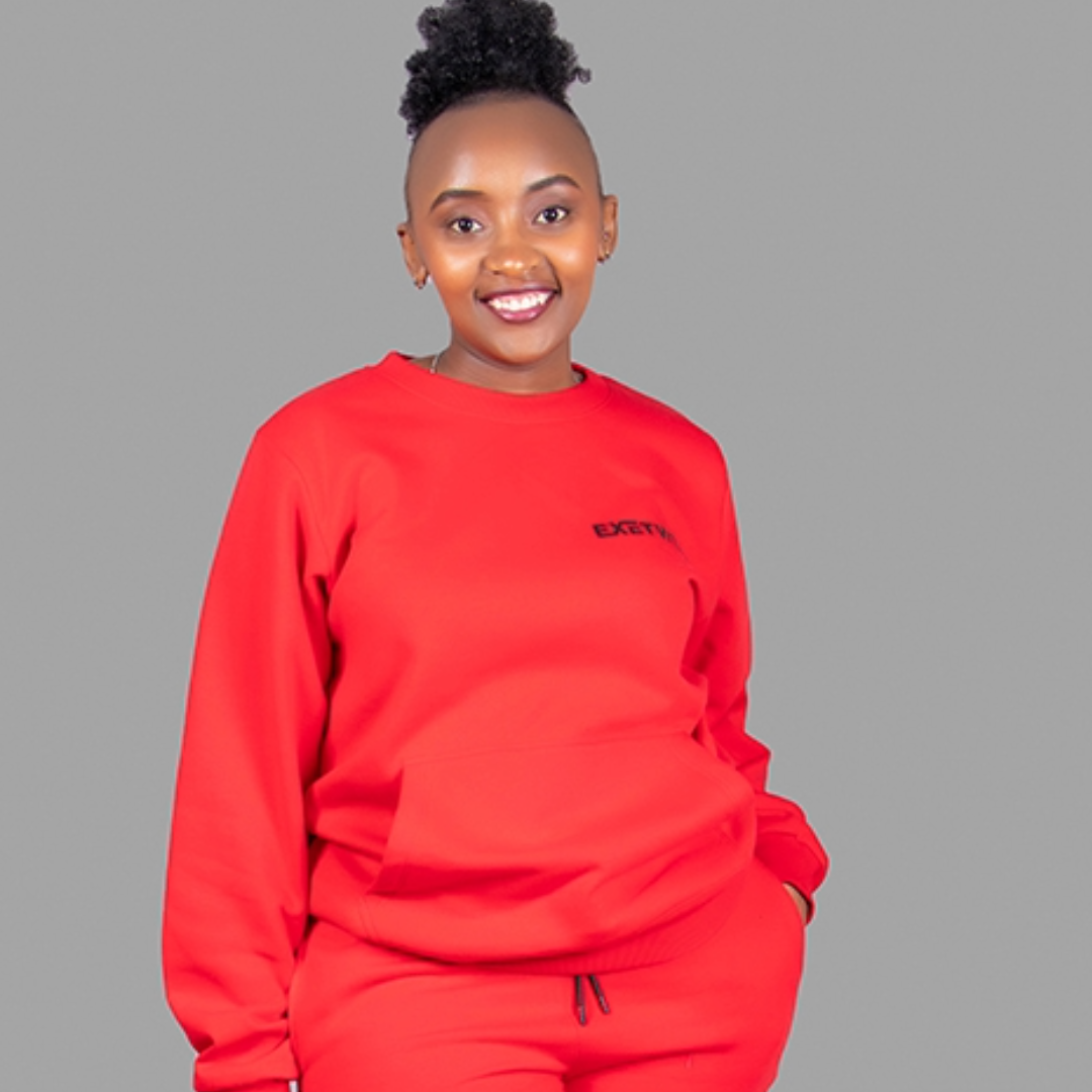 Women Crewneck Sweatshirt (Red)