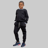 Boy's Black Tech Fleece Jogger Set