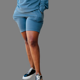 Women Shorts (Stone Blue)