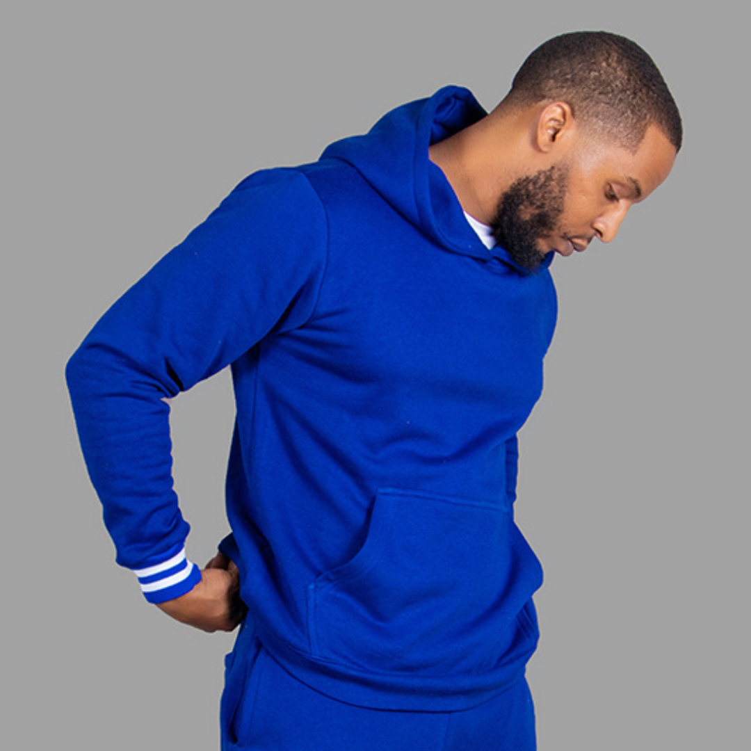 Exetwear Men's Hoodie in Royal Blue