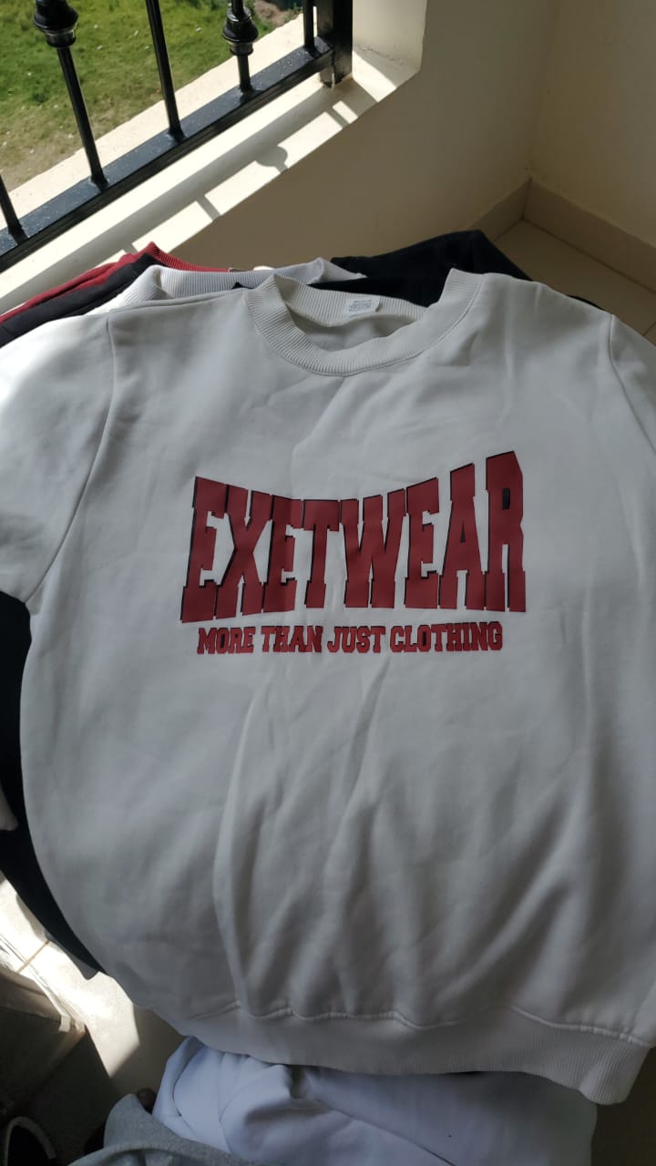Unisex Fleece Sweatshirt with Bold Logo Print