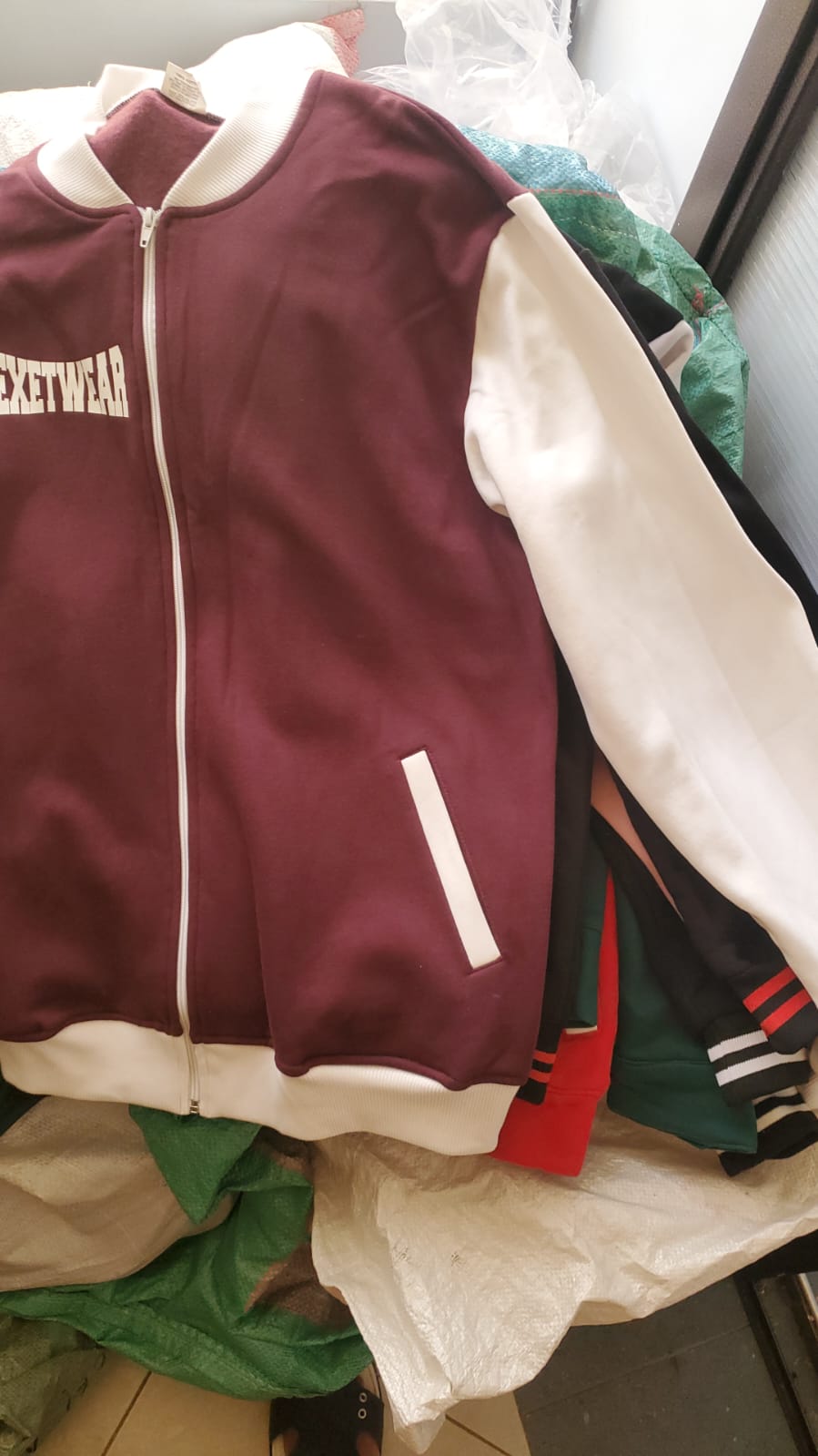 Exetwear Women’s Two-Tone Varsity Zip Jacket