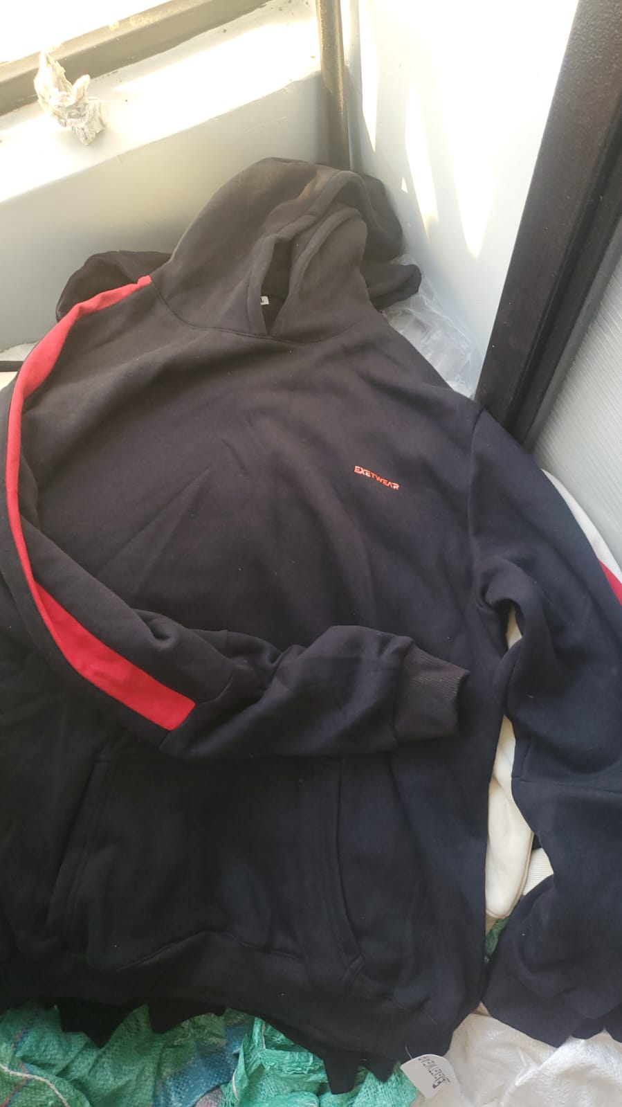 Exetwear Unisex Stripe Sleeve Hoodie