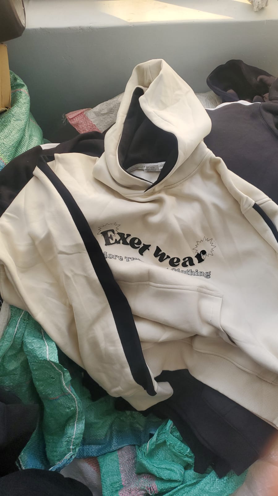 Exetwear Contrast Stripe Hoodie with Lined Hood – Unisex