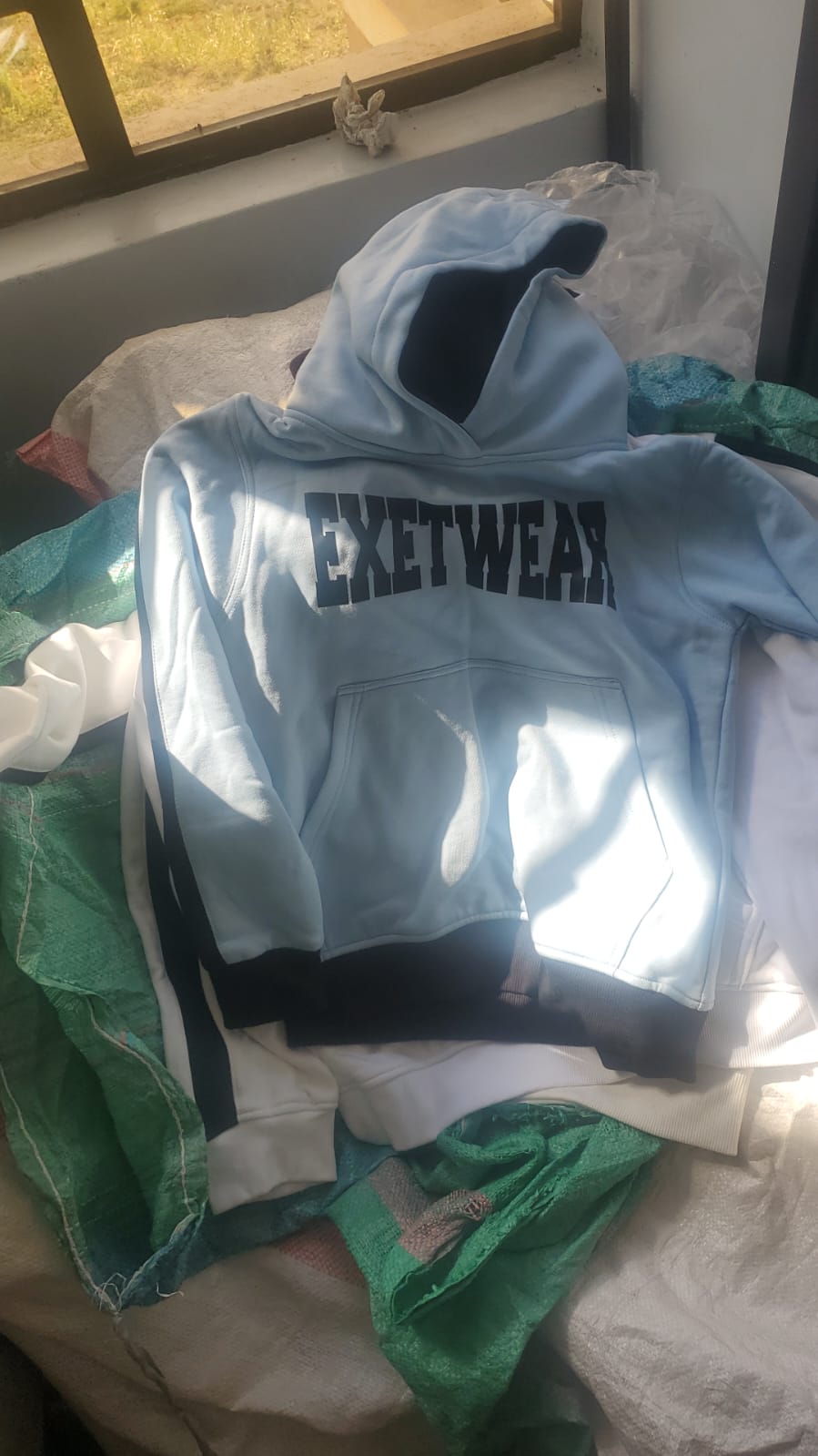 Exetwear Unisex Stripe Hoodie – Bold Logo Edition