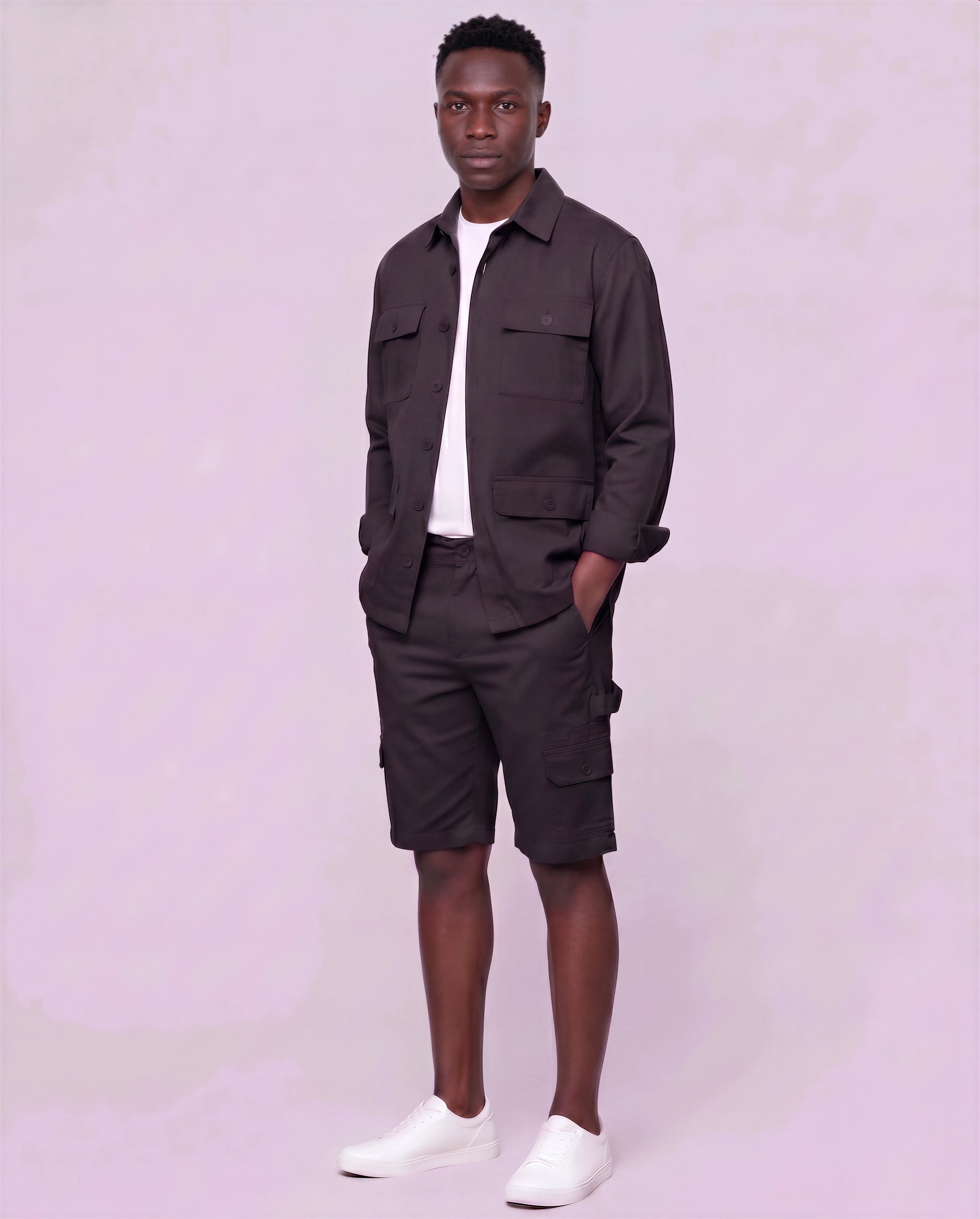Men's Four-Pocket Utility Overshirt