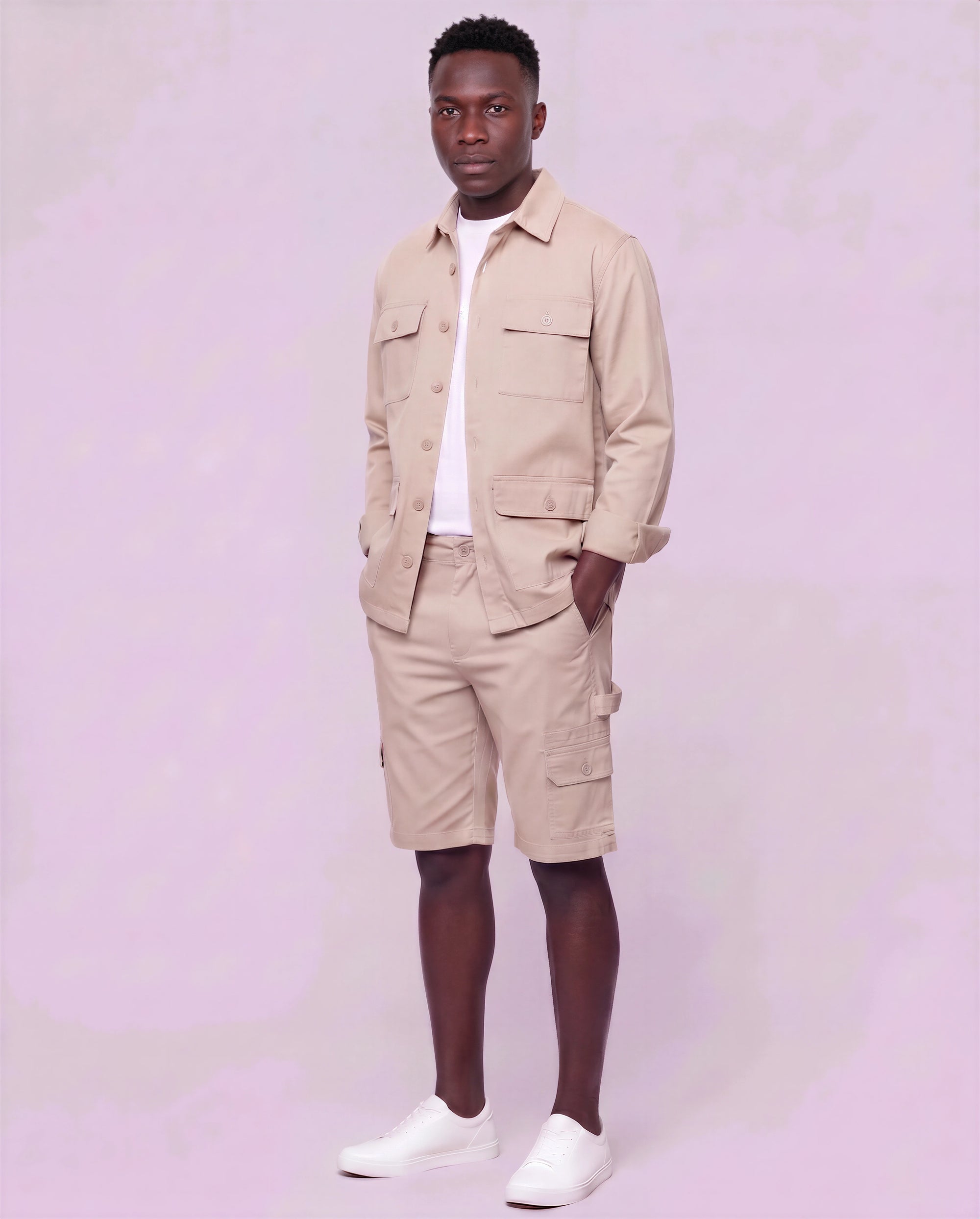 Men's Four-Pocket Utility Overshirt