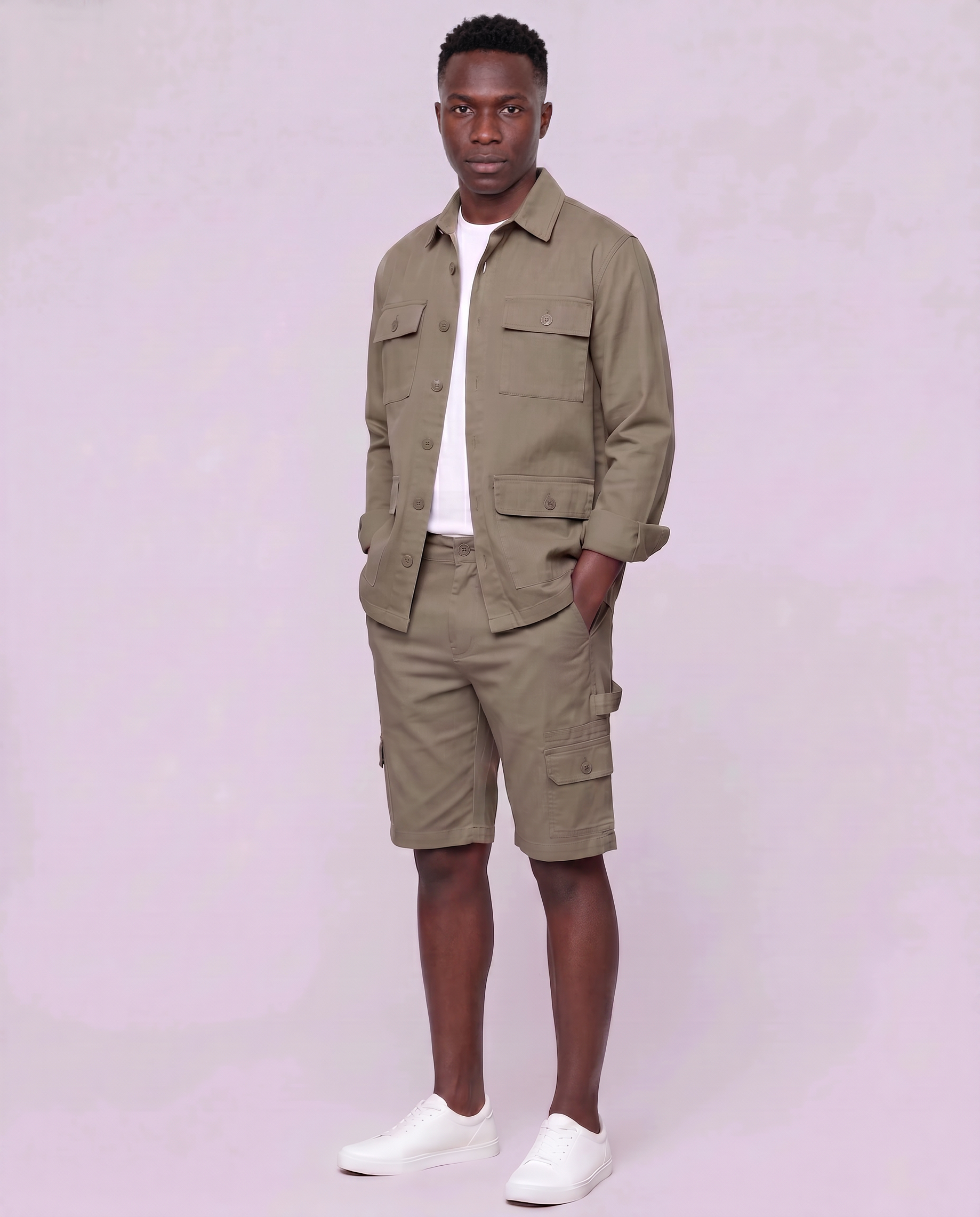 Men's Four-Pocket Utility Overshirt