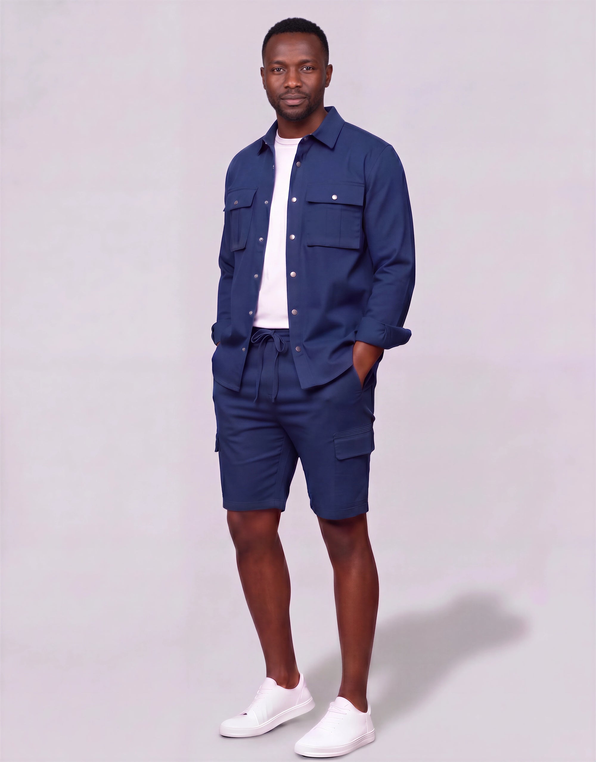 Men's Long-Line Overshirt