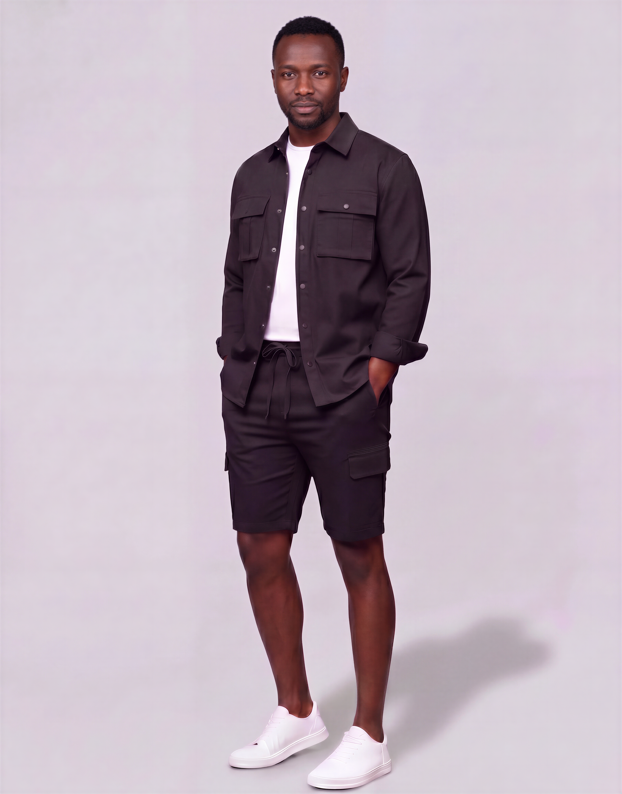 Men's Long-Line Overshirt