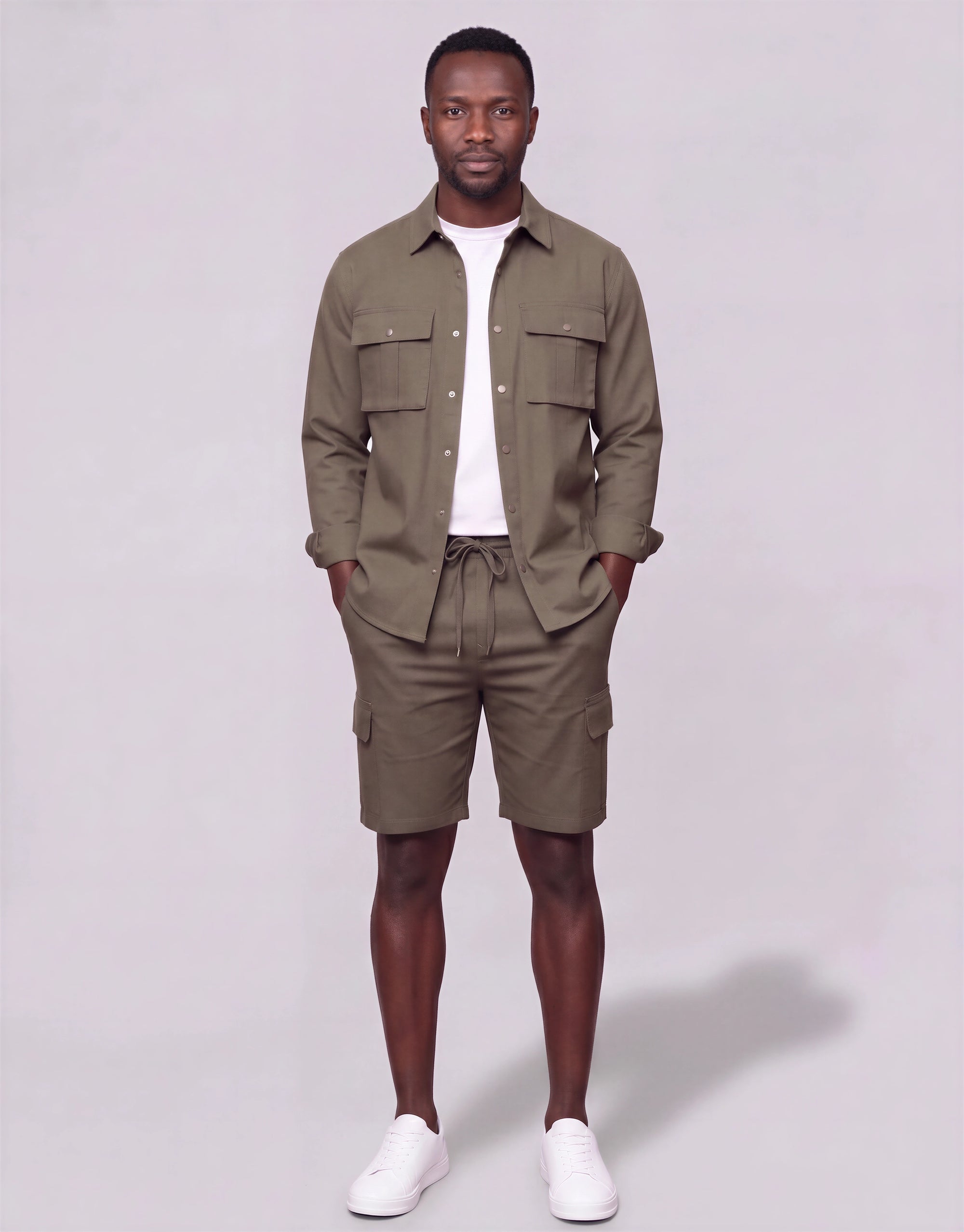 Men's Long-Line Overshirt