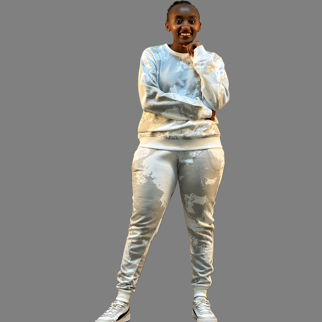 Women Camo Sweatsuit (White)