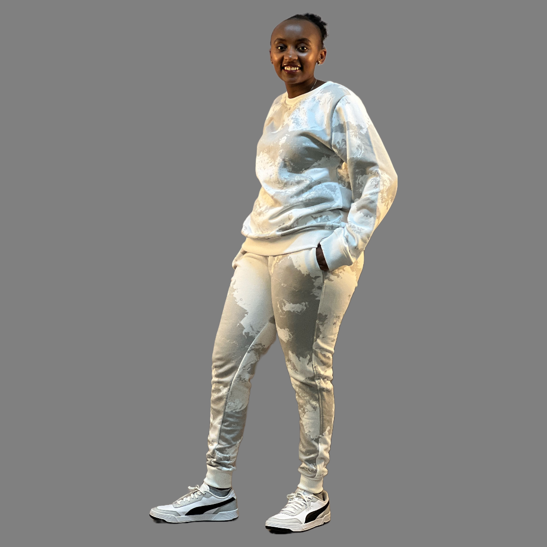 Women Camo Sweatsuit (White)